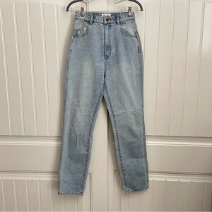 Rolla’s Original High Rise Straight Leg Jeans Stone Wash size 26